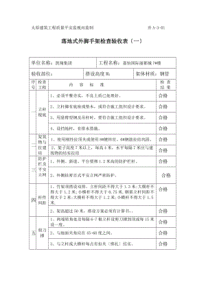 脚手架检查验收表1.doc