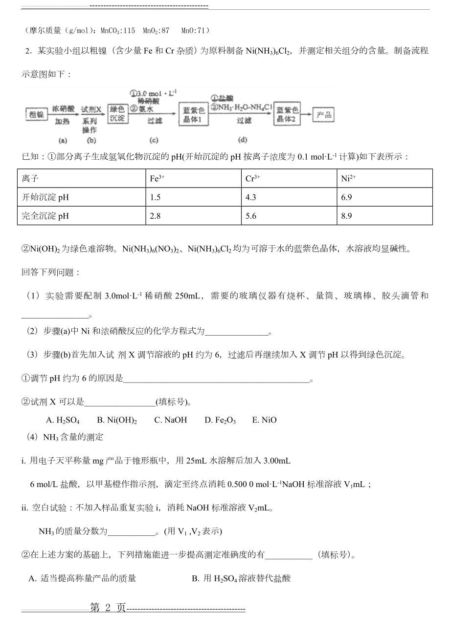 化学工艺流程题(16页).doc_第2页