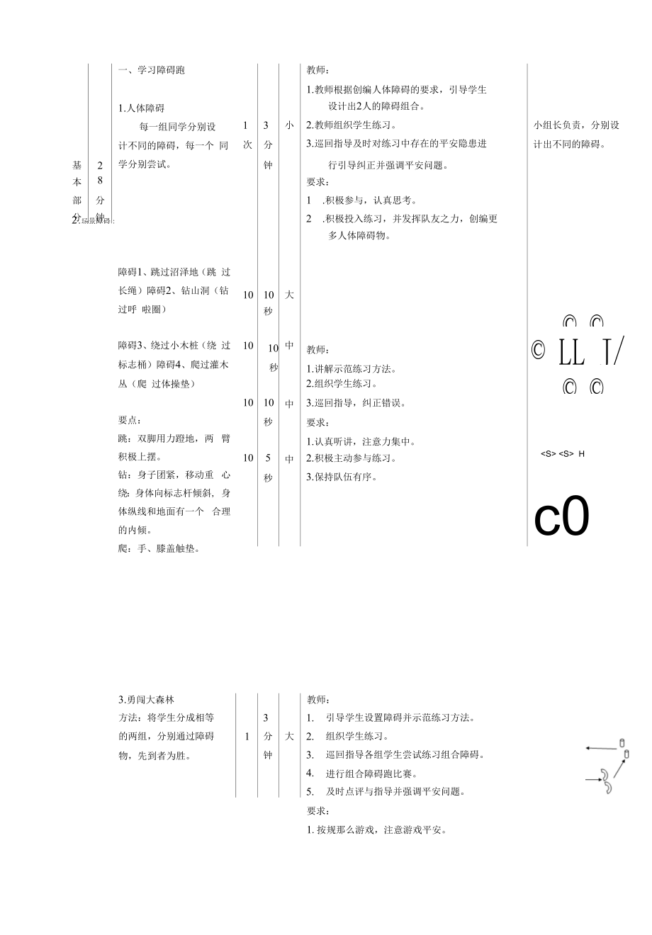 水平四（七年级）体育《障碍跑》教案 (2).docx_第2页