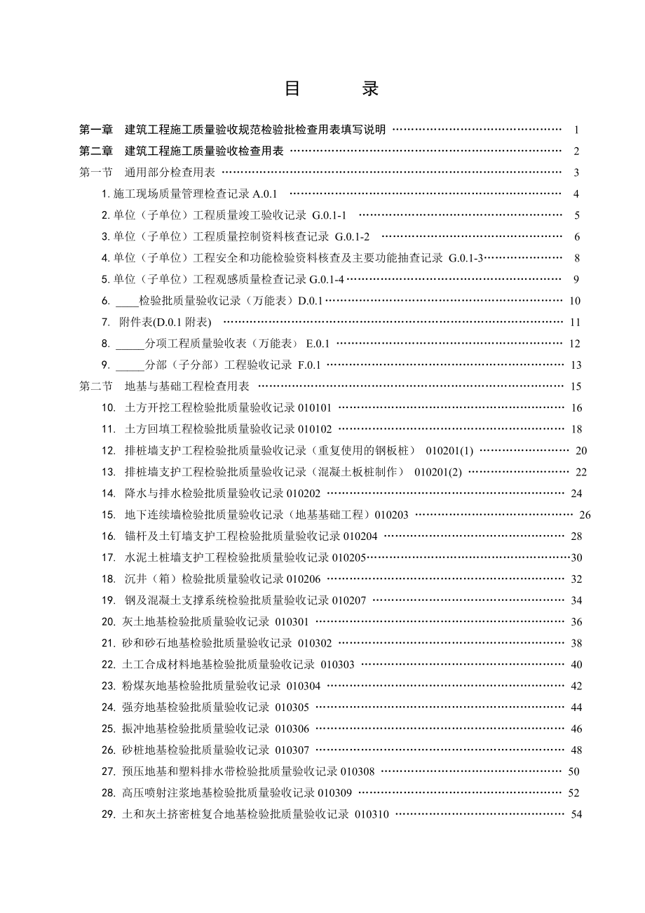 建筑工程施工质量验收规范检验批质量验收记录.doc_第1页