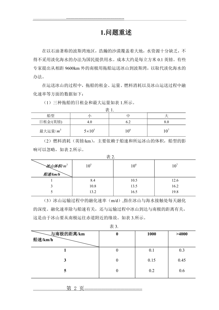 冰山运输数学模型(14页).doc_第2页