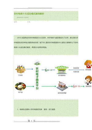 农村电商十大成功模式案例解析(9页).doc