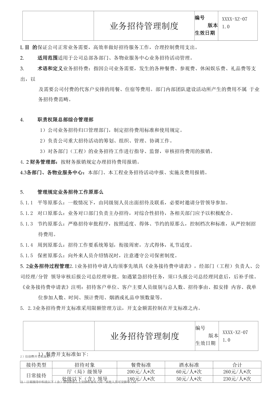 物业公司业务招待管理制度.docx_第2页