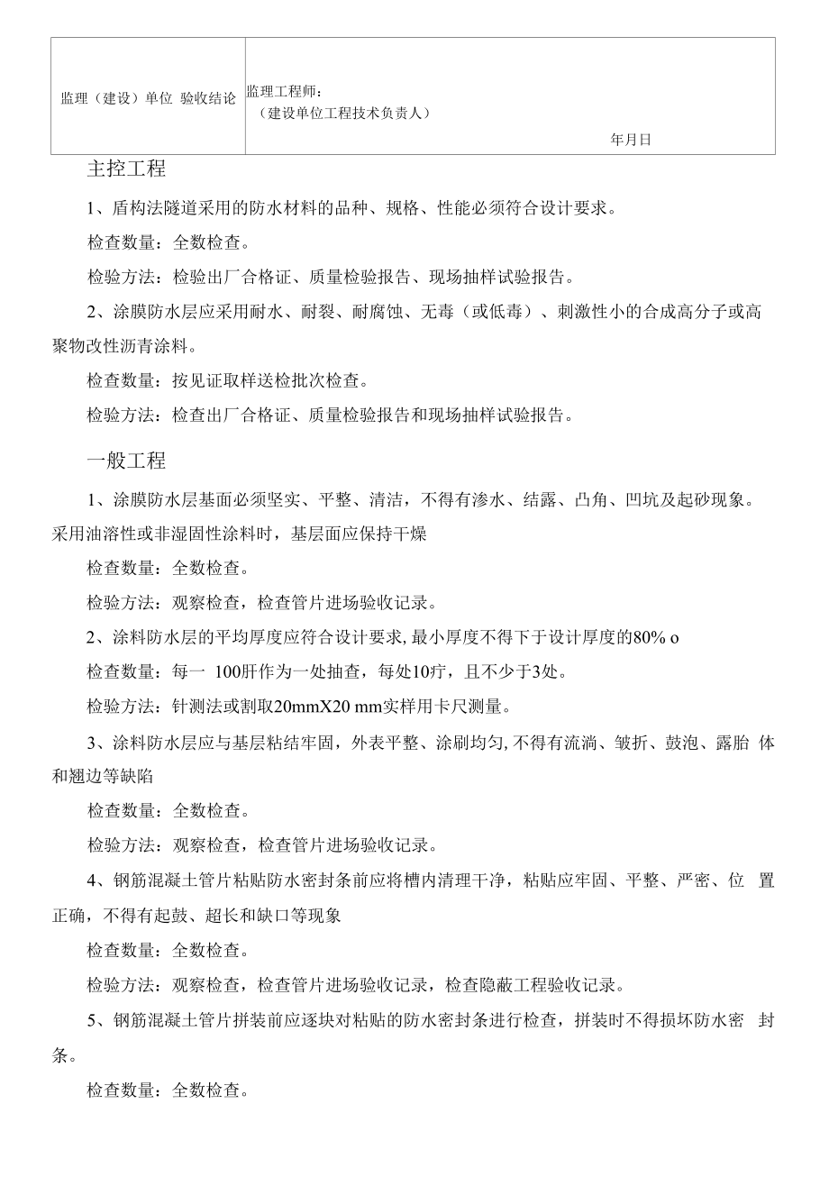 管片外涂层与防水密封条检验批质量验收记录.docx_第2页