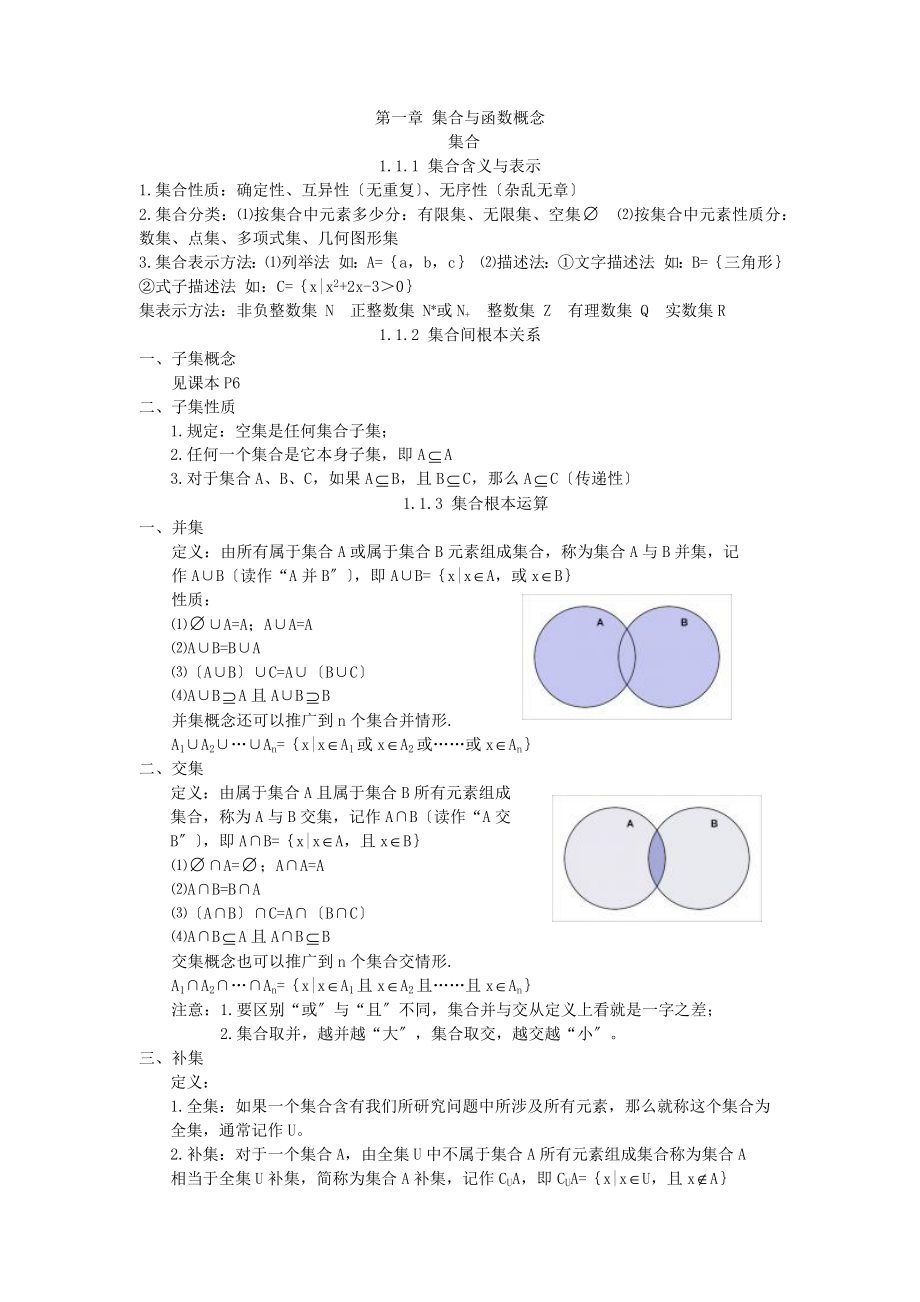 人教版数学必修一笔记.docx_第1页