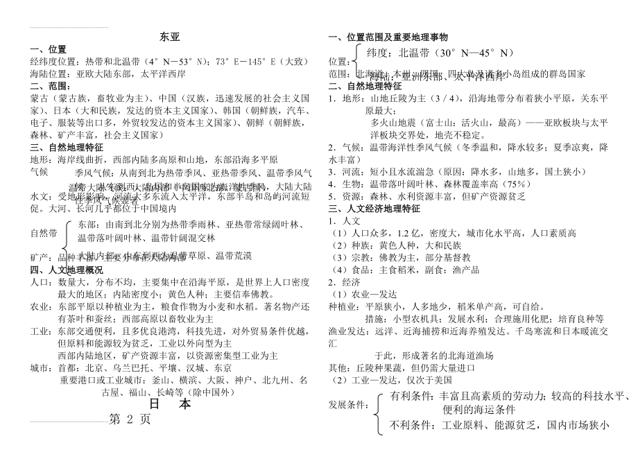 世界区域地理笔记(11页).doc_第2页