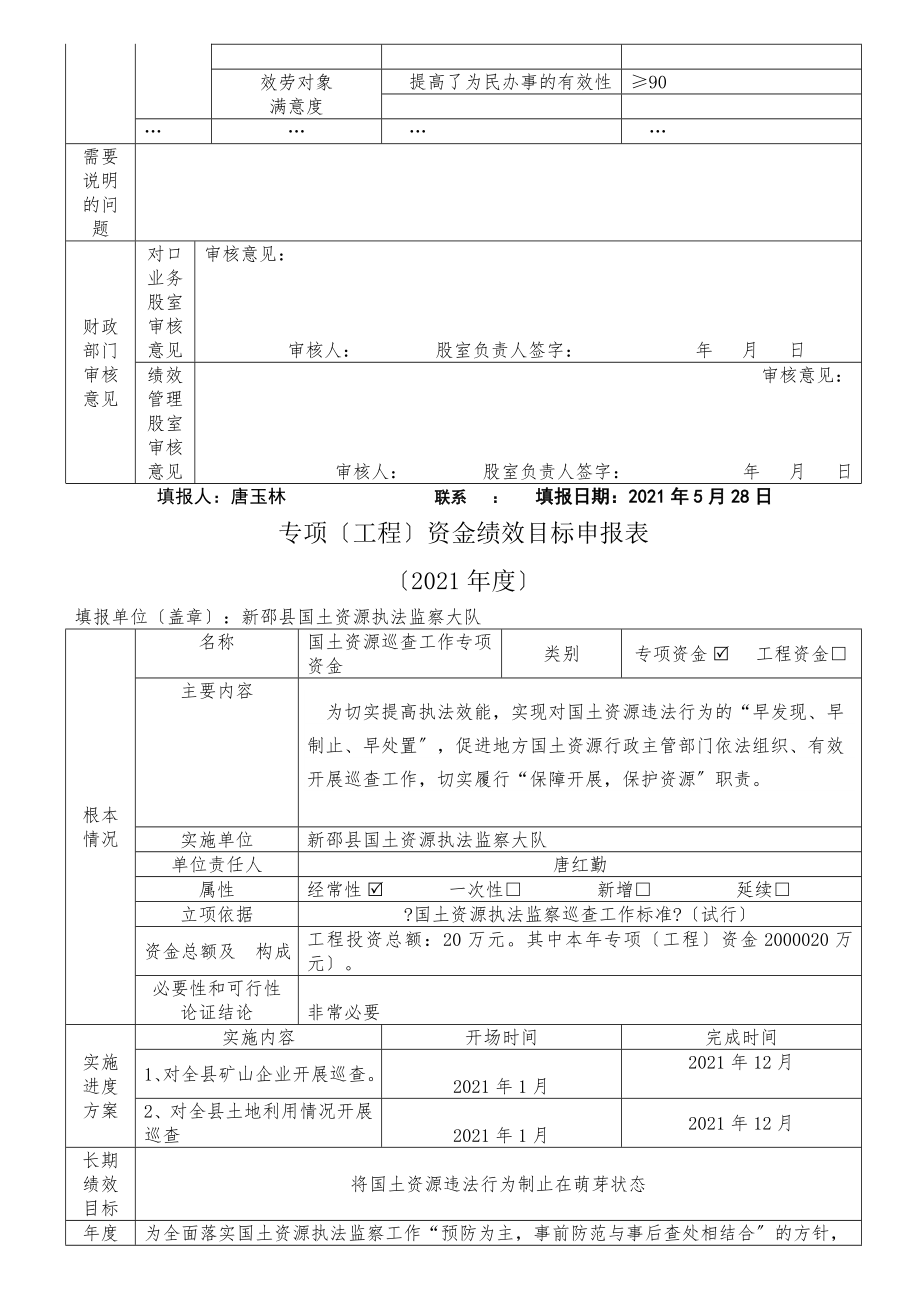 专项项目资金绩效目标申报表.docx_第2页