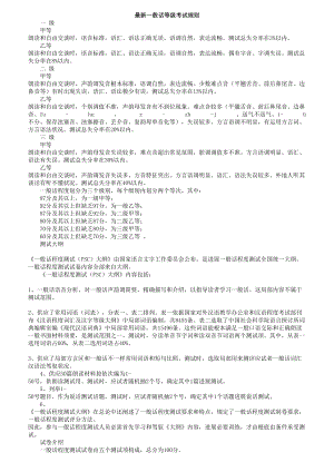 普通话水平测试大纲考试完整培训教材最新难题拼音标注朗读材料.docx