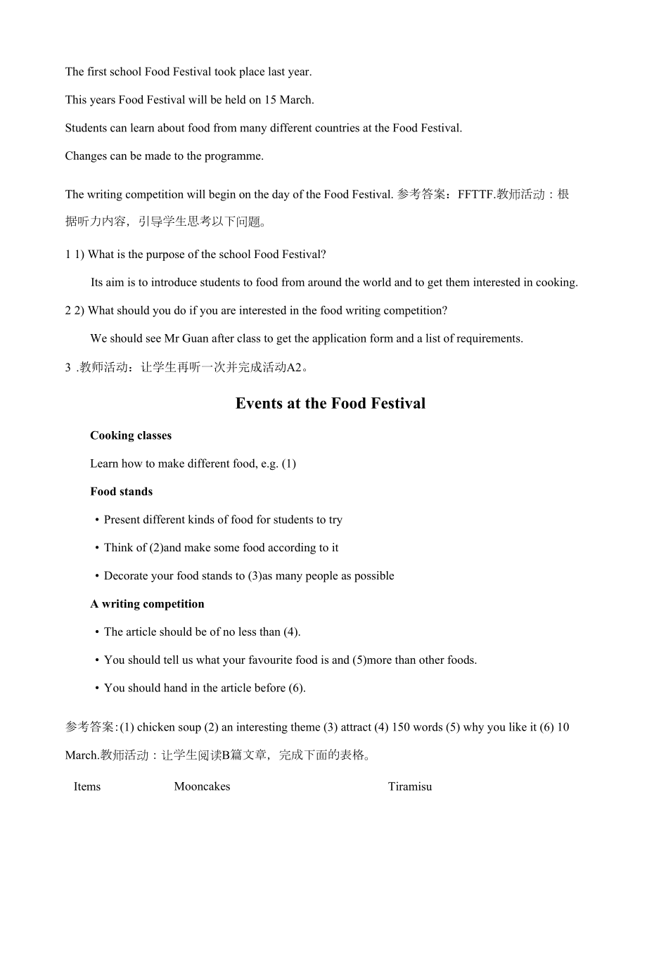 Unit 1 Food matters Section C Integrated Skills & Extended Reading（教案）—高中英语牛津译林版(2020)选择性必修第一册.docx_第2页