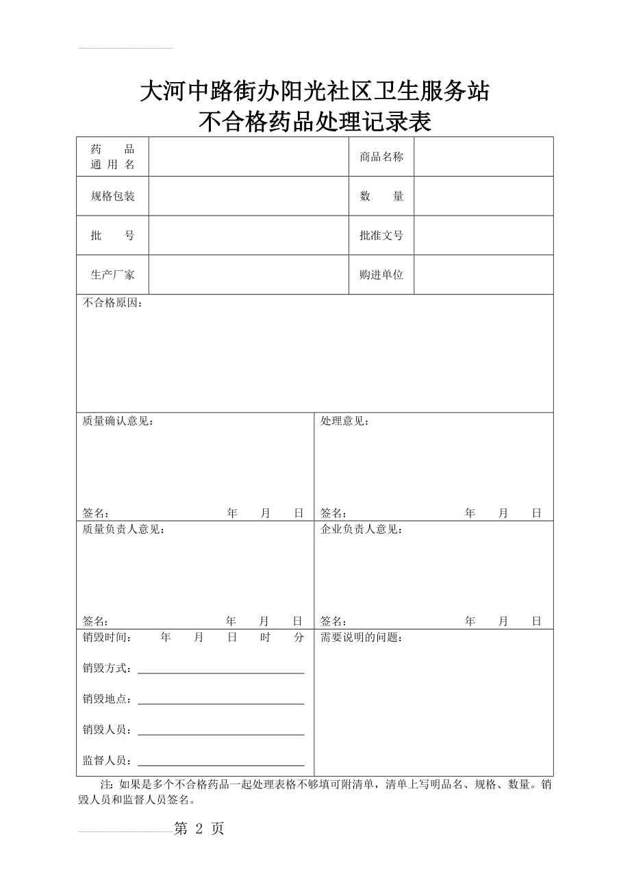 不合格药品处理记录表(3页).doc_第2页