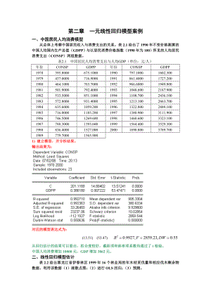 一元线性回归模型案例.docx