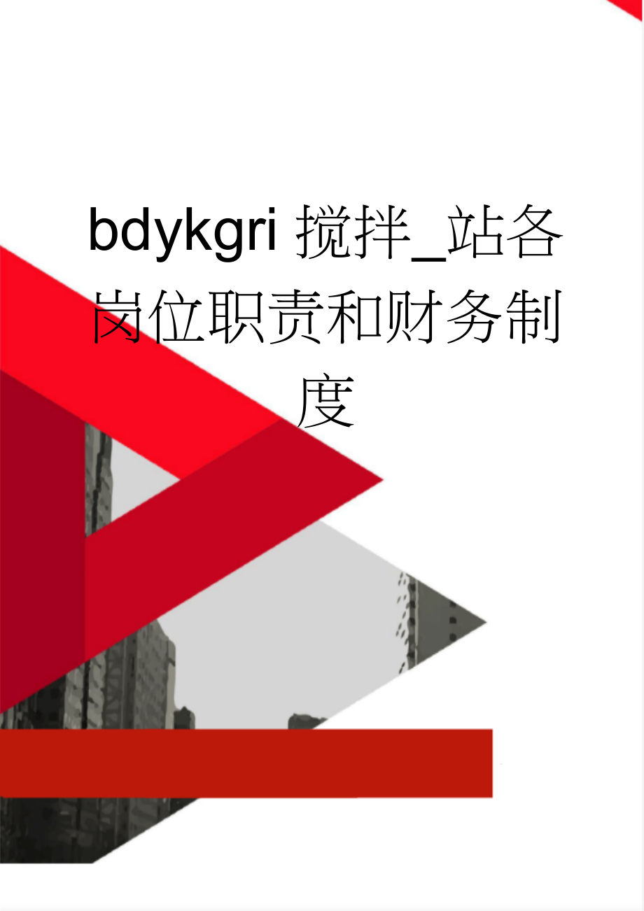 bdykgri搅拌_站各岗位职责和财务制度(11页).doc_第1页