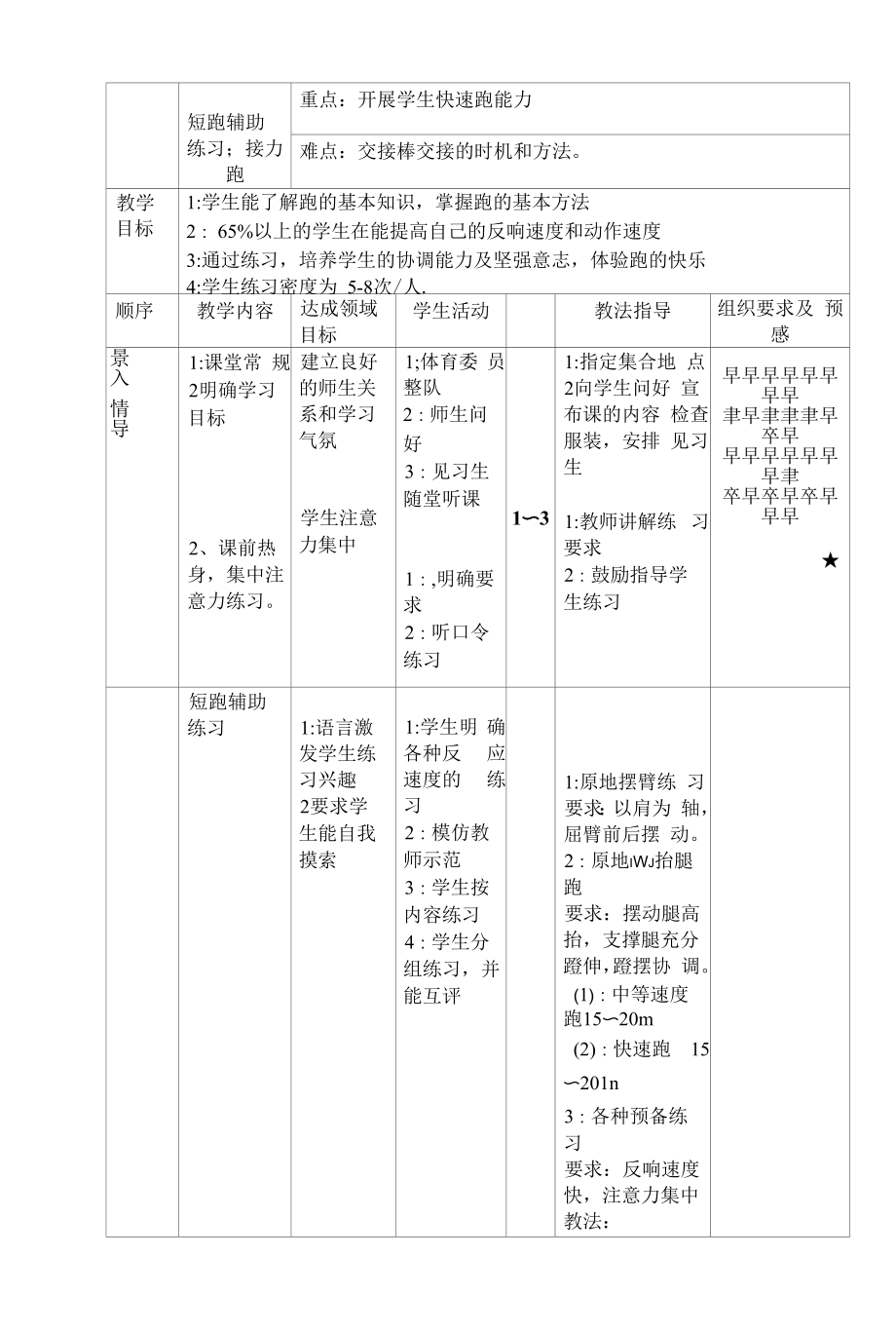 体育与健康《接力跑》教案.docx_第1页