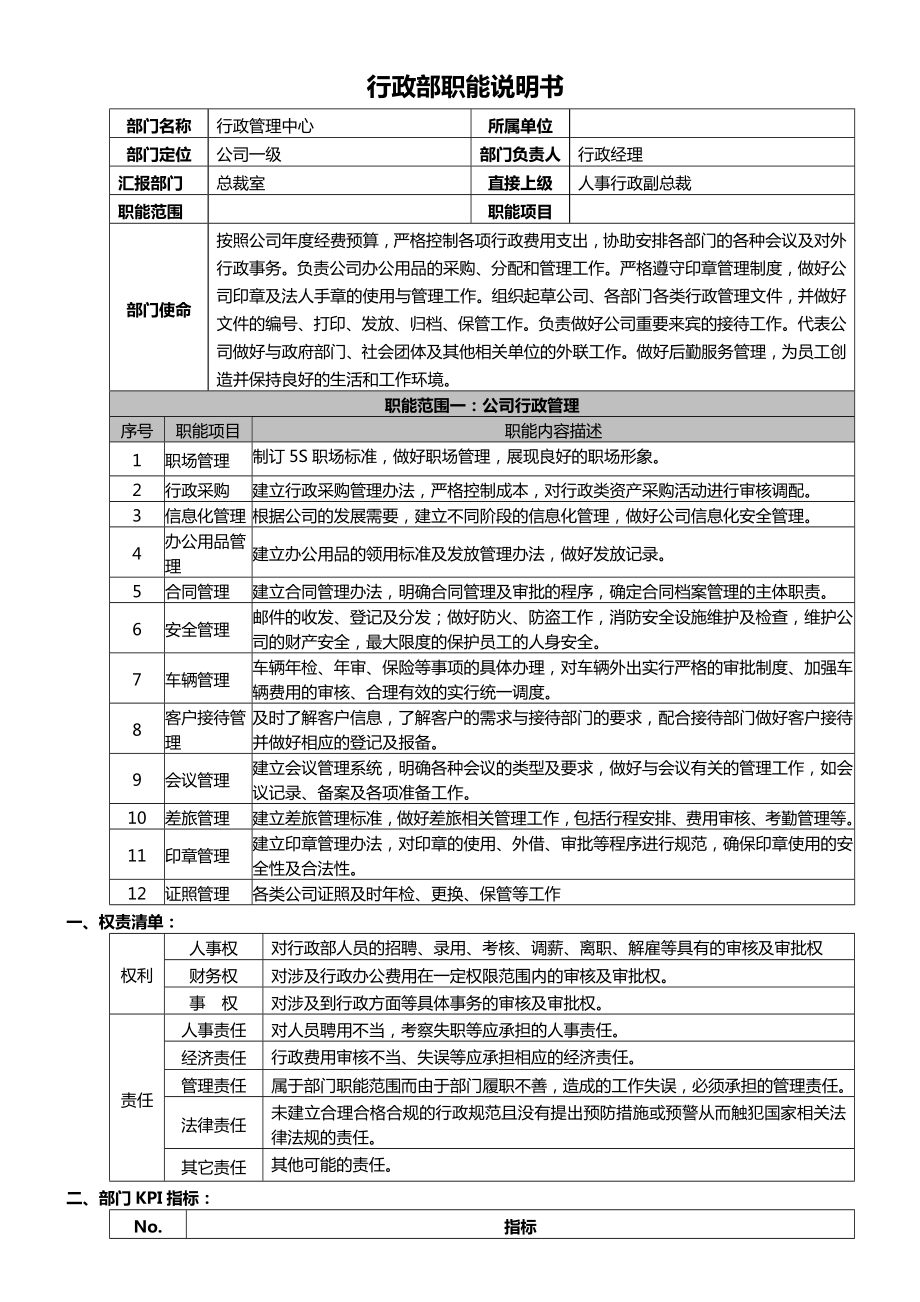 行政部部门职能说明书.doc_第1页