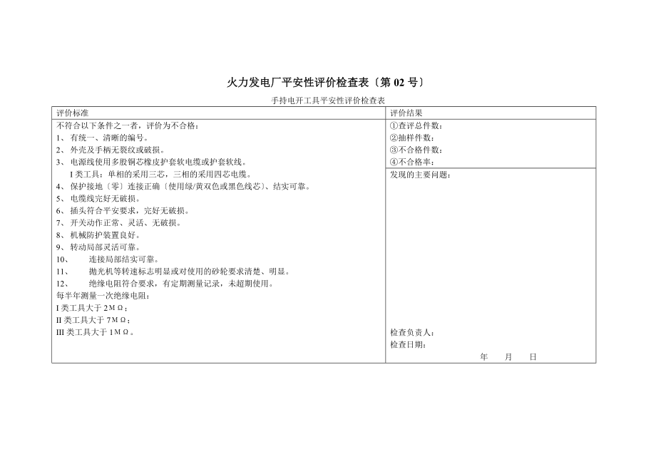 火力发电厂安全性评价检查表09版.doc_第2页