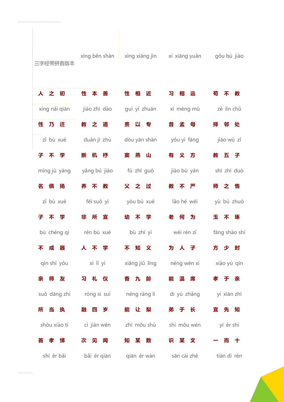 三字经带拼音版本(13页).doc_第1页