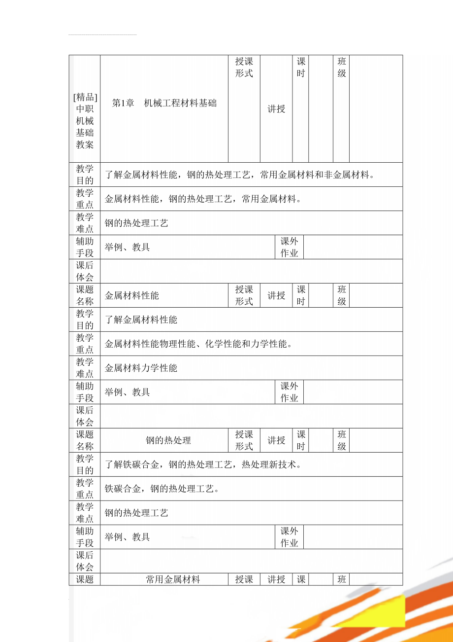 [精品]中职机械基础教案(10页).doc_第1页