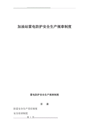 加油站雷电防护安全生产规章制度全(7页).doc