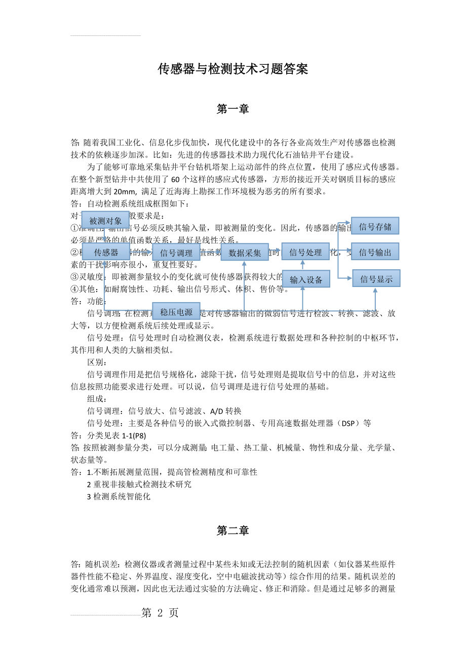 《传感器与检测技术》习题答案--周杏鹏(25页).doc_第2页