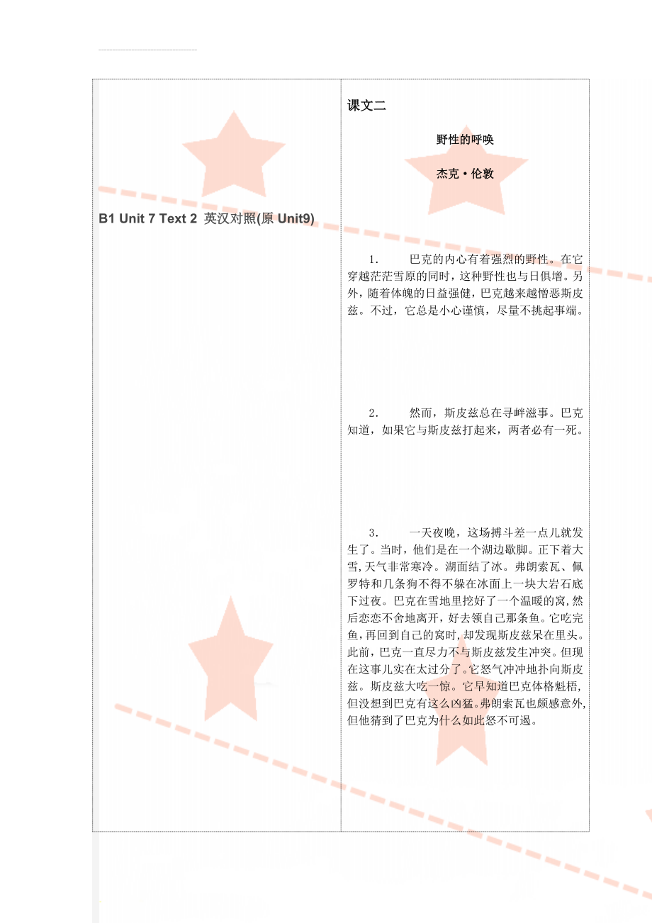 B1 Unit 7 Text 2 英汉对照(原Unit9)(15页).doc_第1页