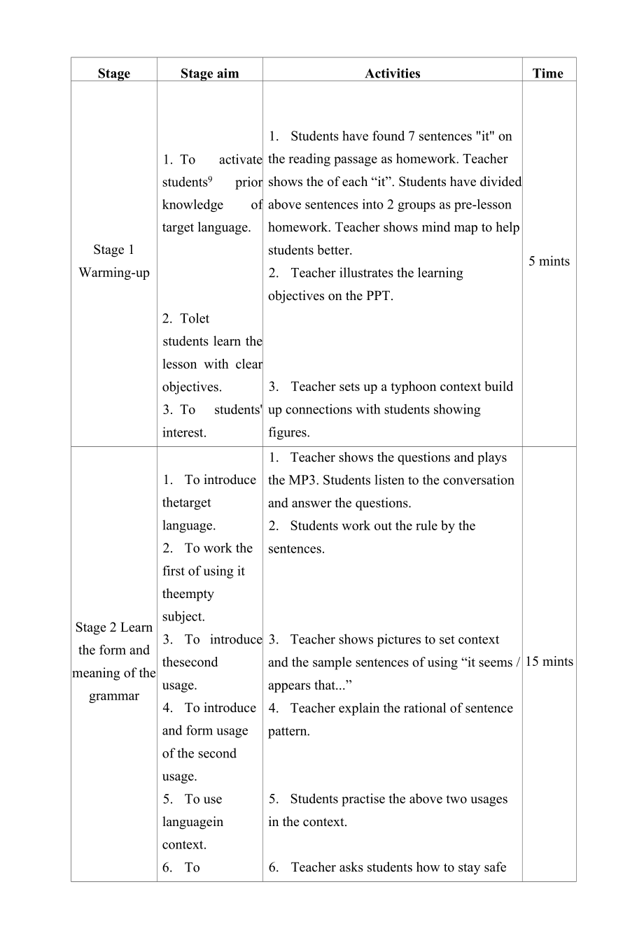 2021-2022学年牛津深圳版九年级英语下册Unit4 Lesson 4 Grammar (1) 教学设计.docx_第2页