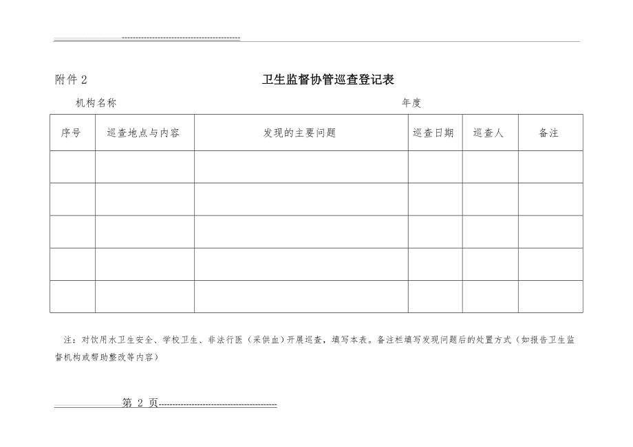 卫生监督协管巡查表(4页).doc_第2页