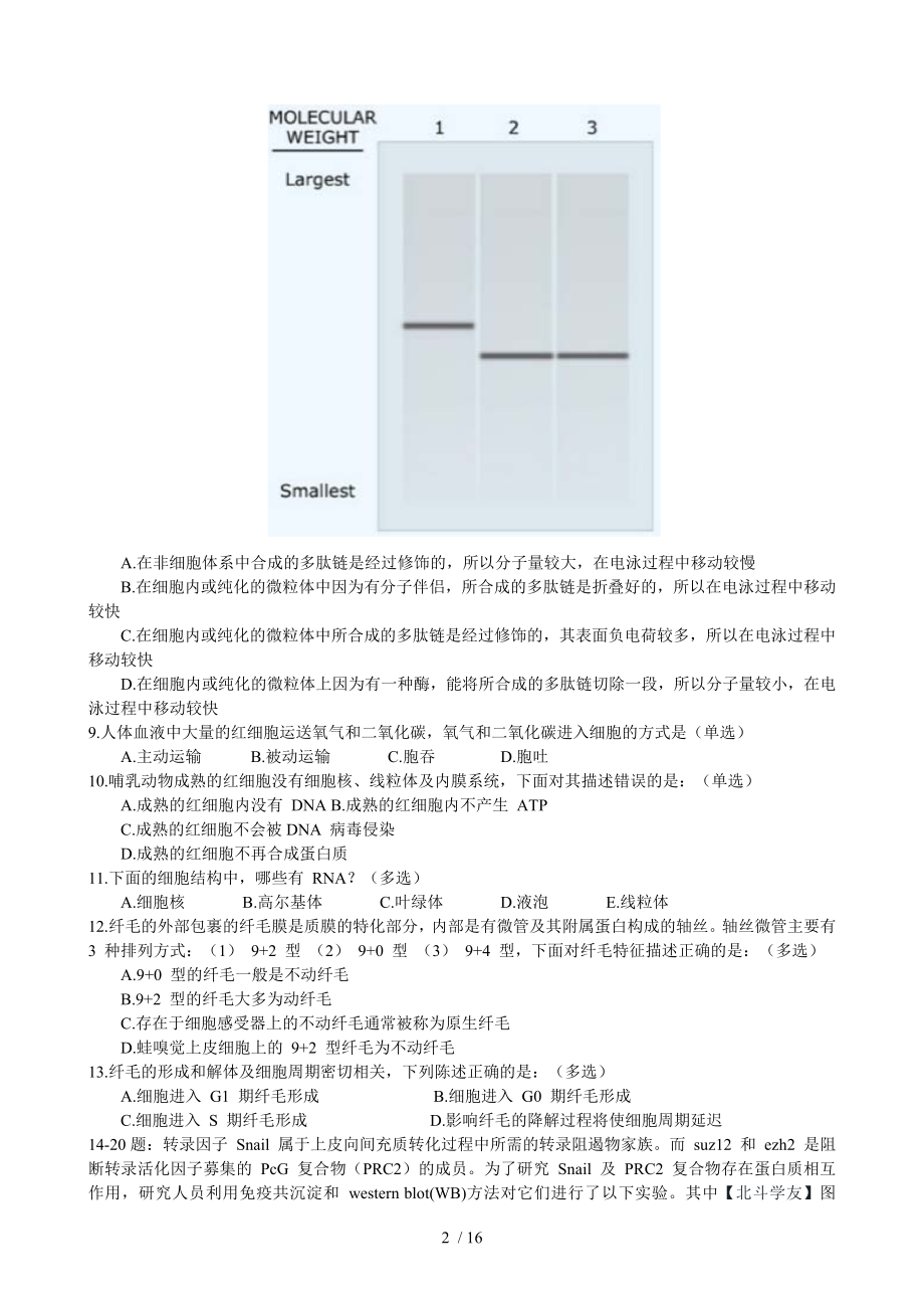 2018年全国中学生生物学联赛试题.doc_第2页