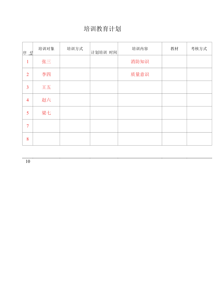 培训教育计划.docx_第1页