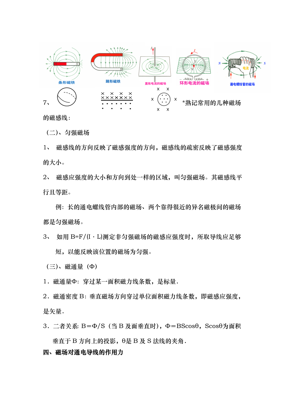 高二物理磁场知识点归纳.docx_第2页