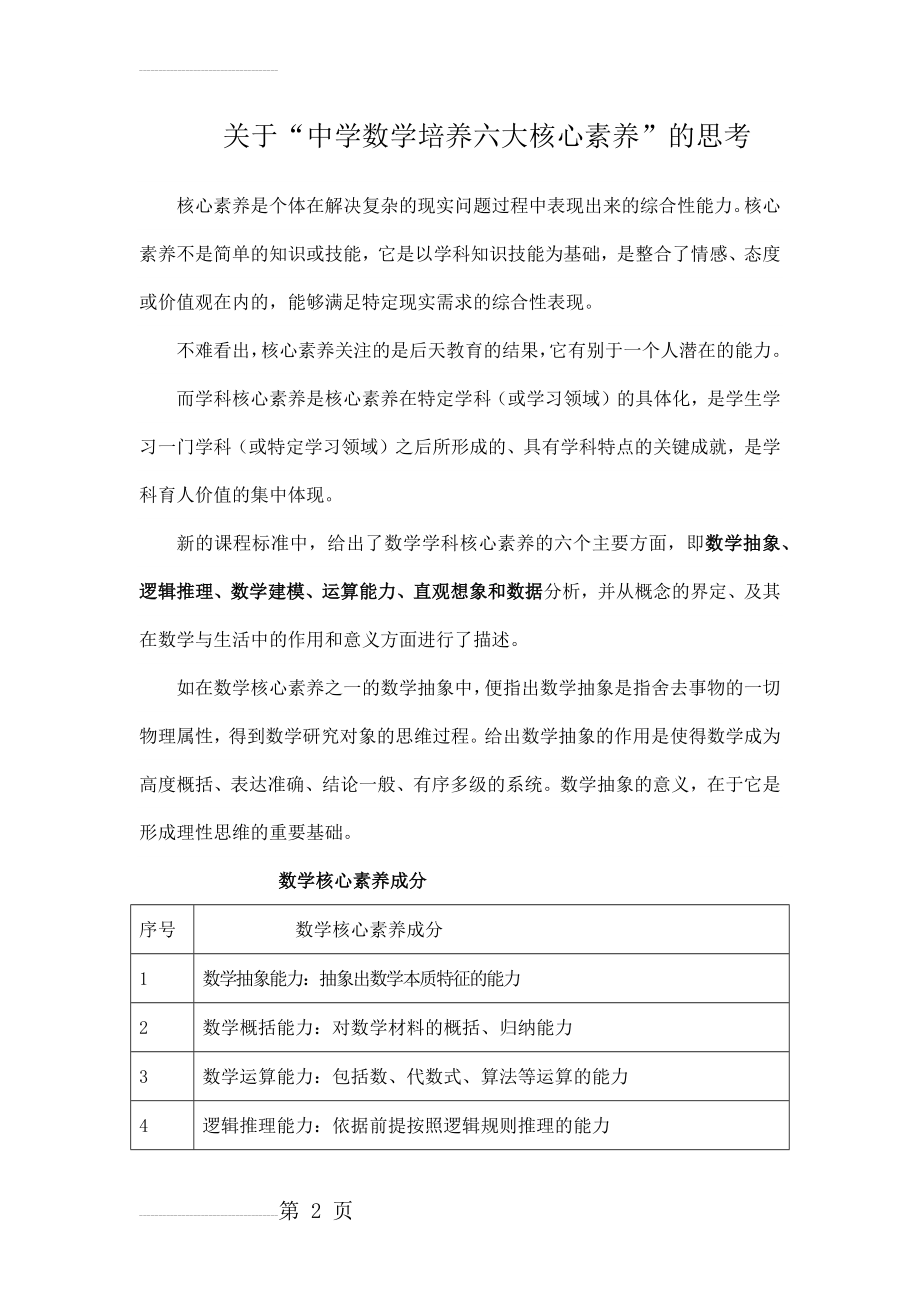 中学数学学习应培养好六大核心素养(3页).doc_第2页