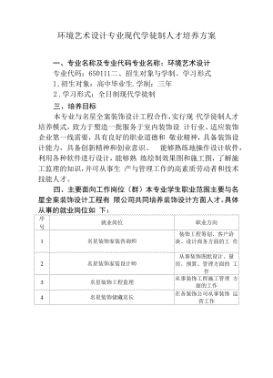 环境艺术设计专业现代学徒制人才培养方案（高职）.docx