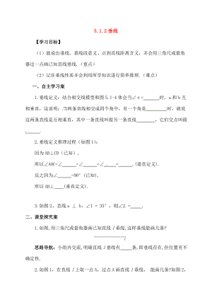 七年级数学下册512垂线学案.doc