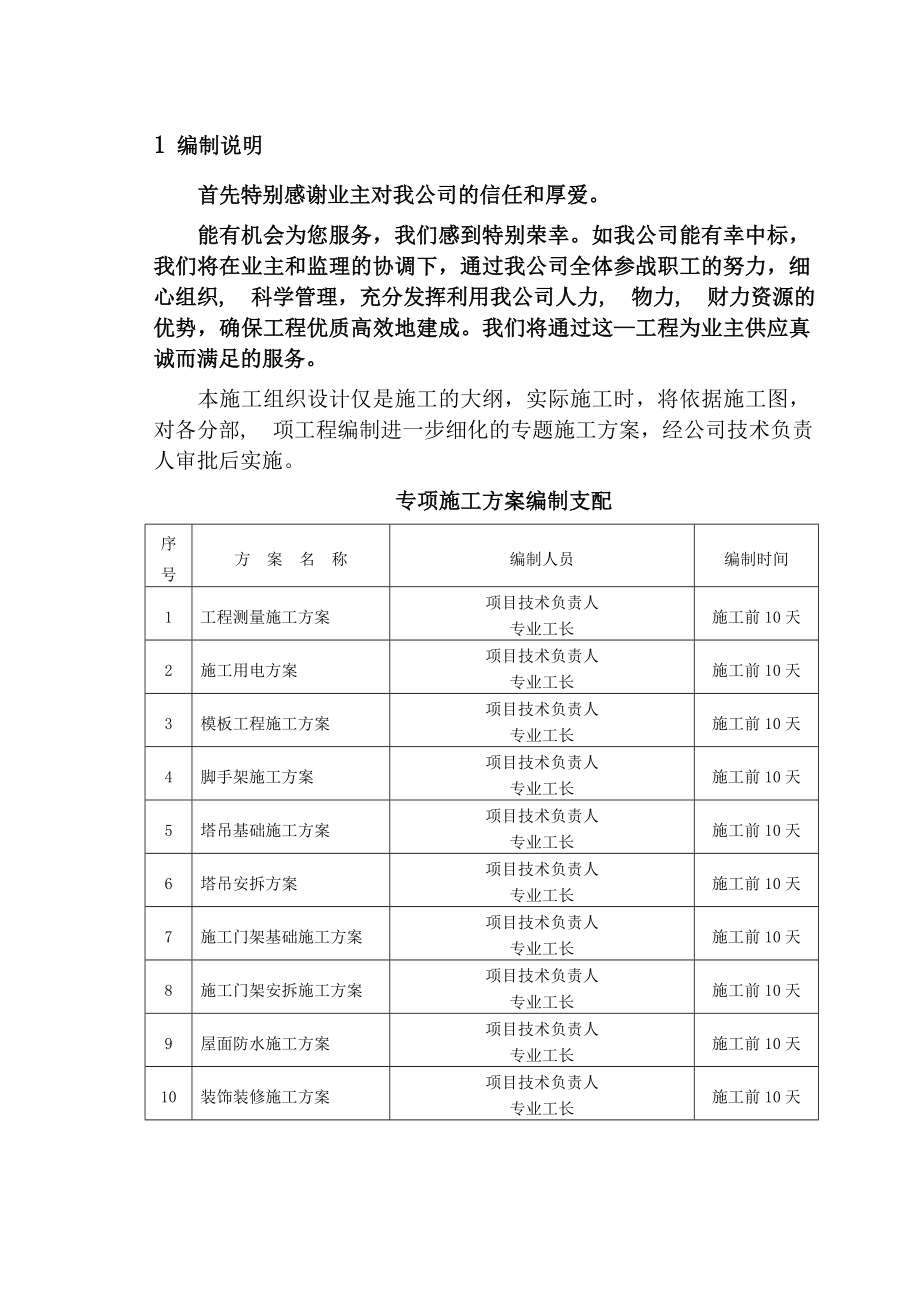 某商住楼工程施工组织设计方案.docx_第1页