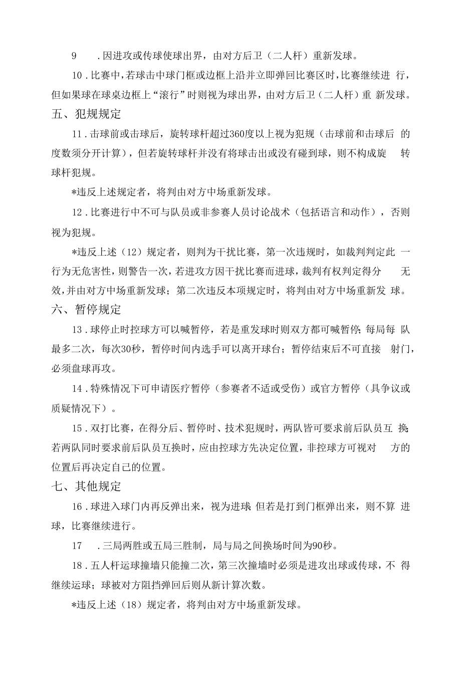 桌式足球比赛基本礼仪与规则介绍.docx_第2页