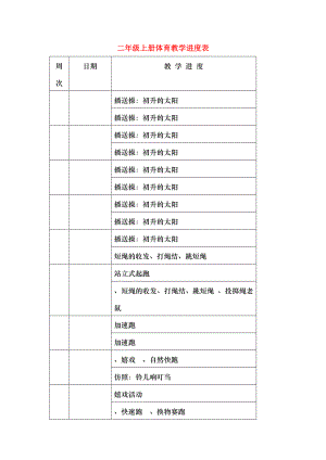 二年级体育上册全册教案.docx