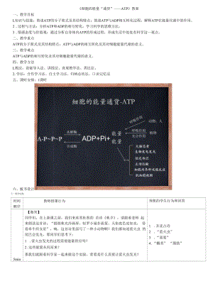 《细胞的能量“通货”—ATP》教案.docx