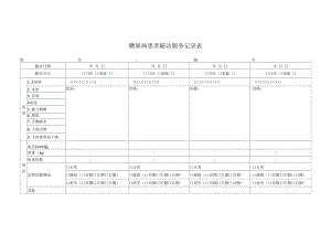 健康管理——糖尿病患者随访服务记录表要求.docx