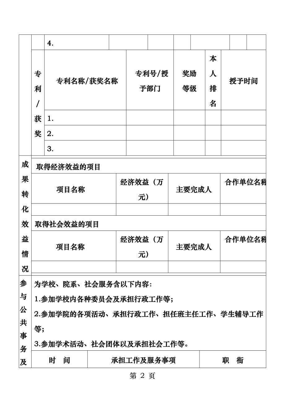 中山大学博士后研究人员中期考核表.docx_第2页