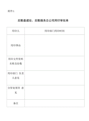 后勤基建处、后勤服务总公司用印审批单.docx