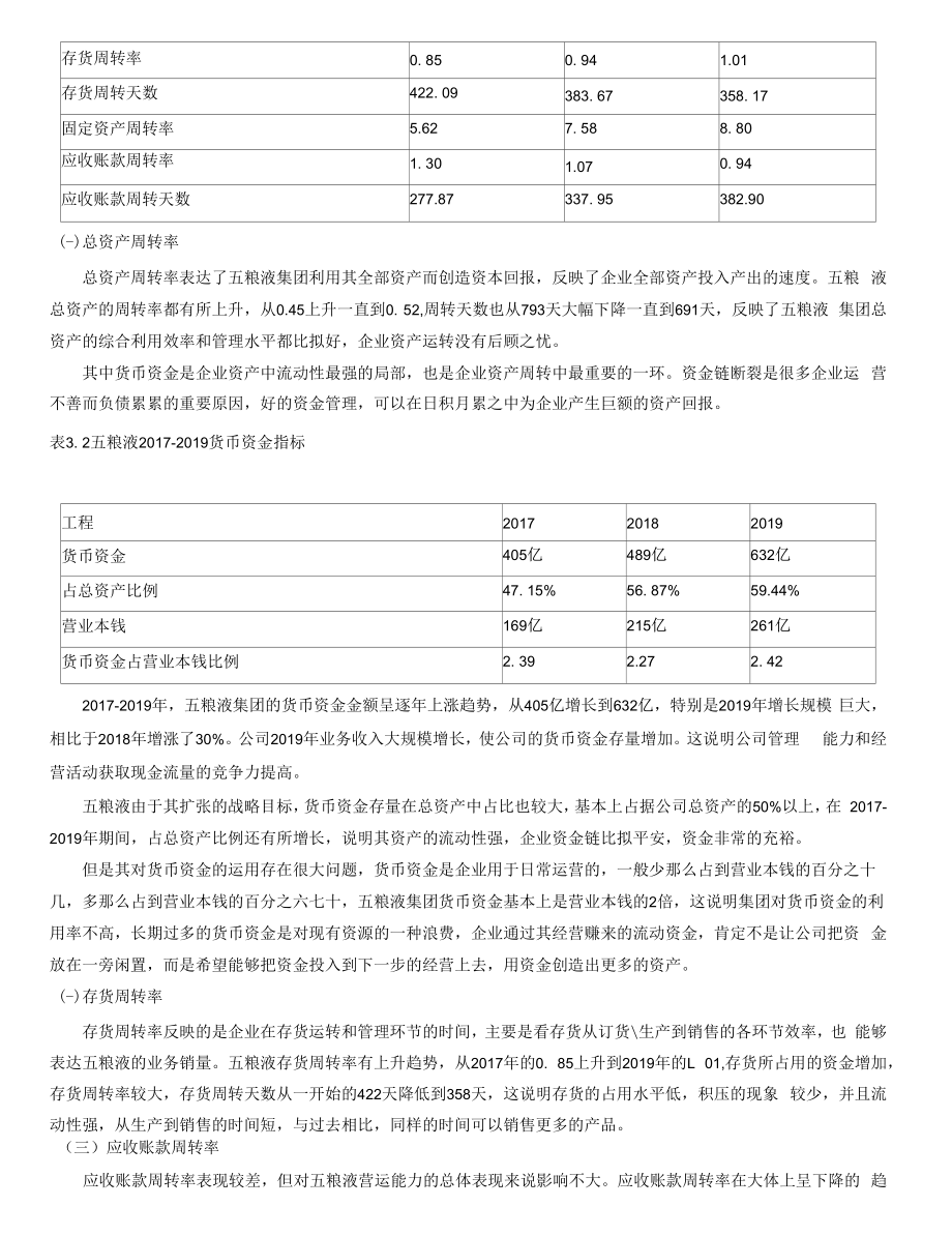 五粮液集团有限公司财务报表分析（最终稿）.docx_第2页