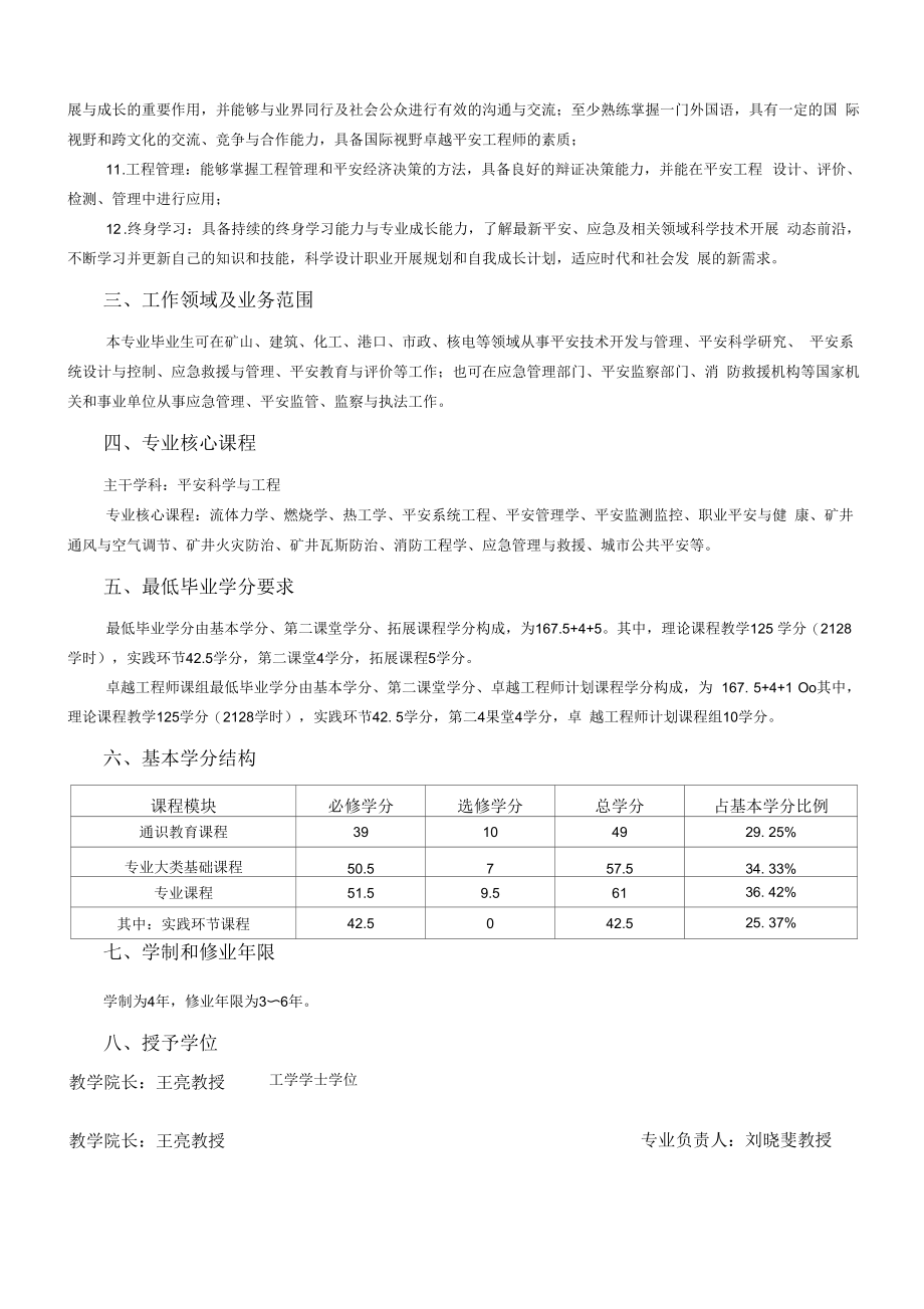 安全工程专业本科培养方案（本科）.docx_第2页