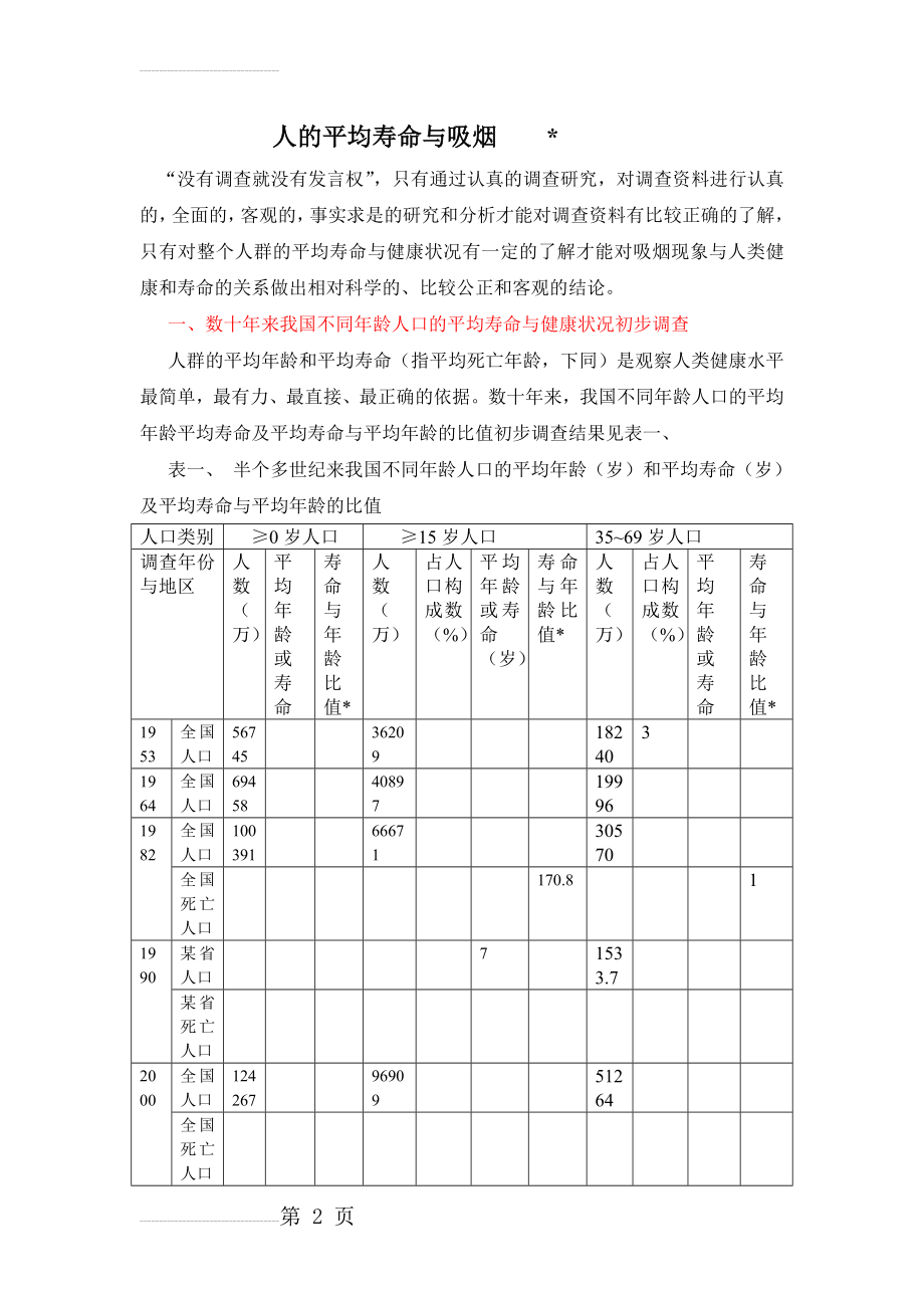 人的平均寿命与吸烟doc(12页).doc_第2页