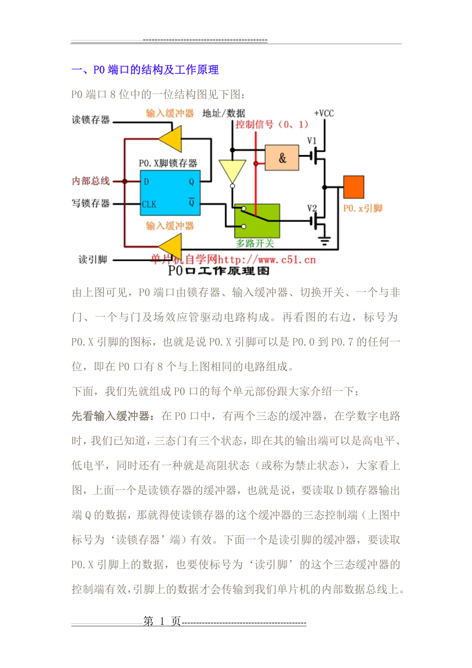 单片机的引脚原理图及说明(17页).doc_第1页