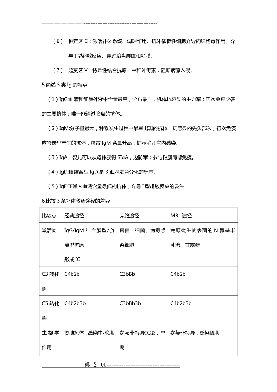 医学免疫学-简答题(9页).doc_第2页