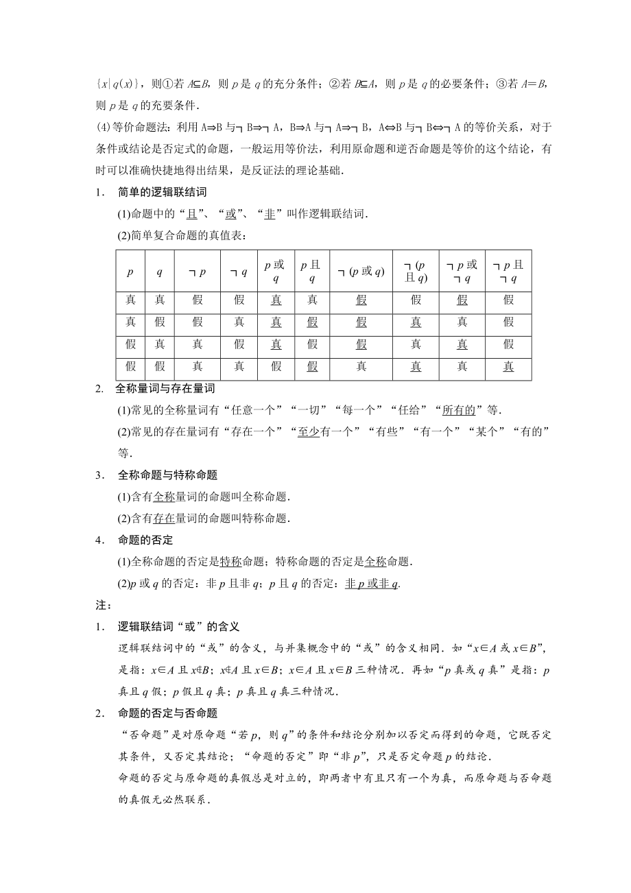 四种命题与充要条件.docx_第2页