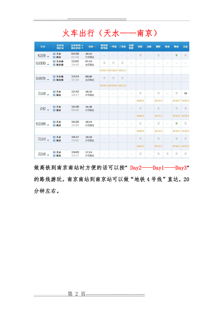 南京旅游攻略(11页).doc_第2页