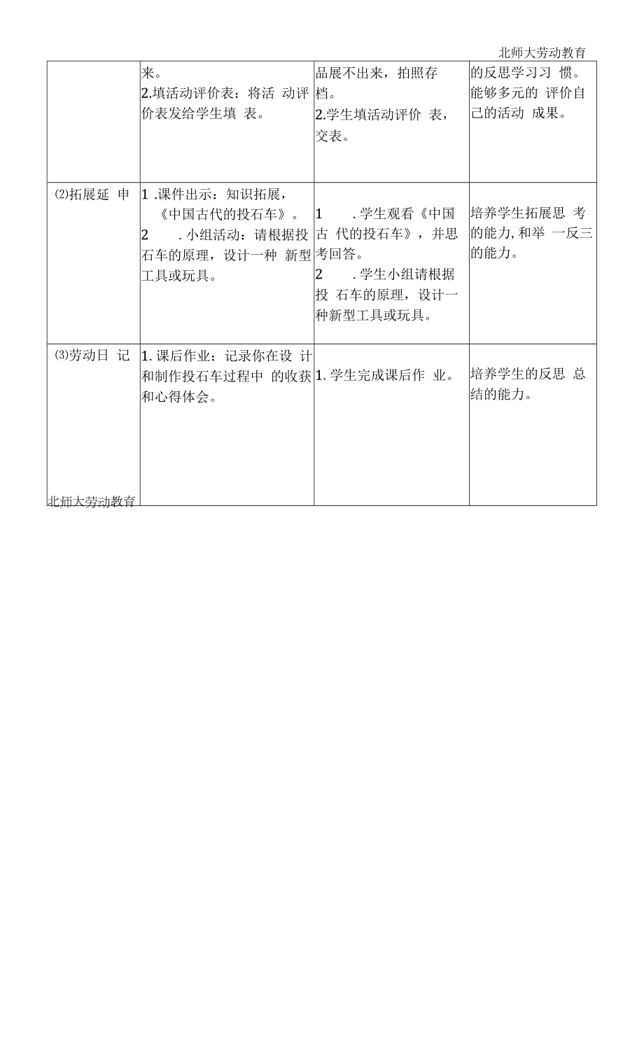 活动6《制作冷兵器时代的投石车》第二课时(教案).docx_第2页