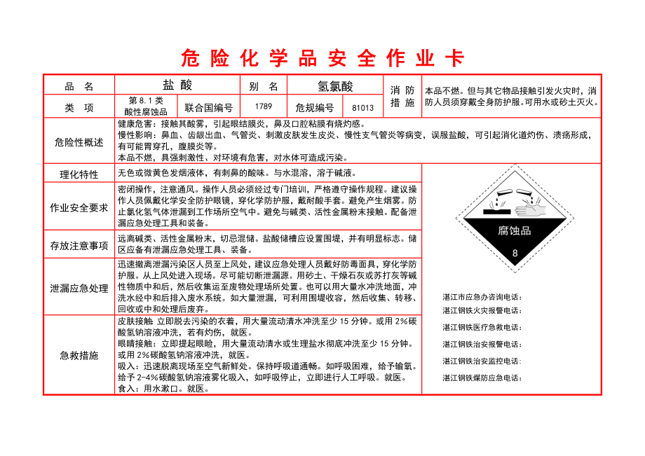 危险化学品安全作业卡.doc_第1页