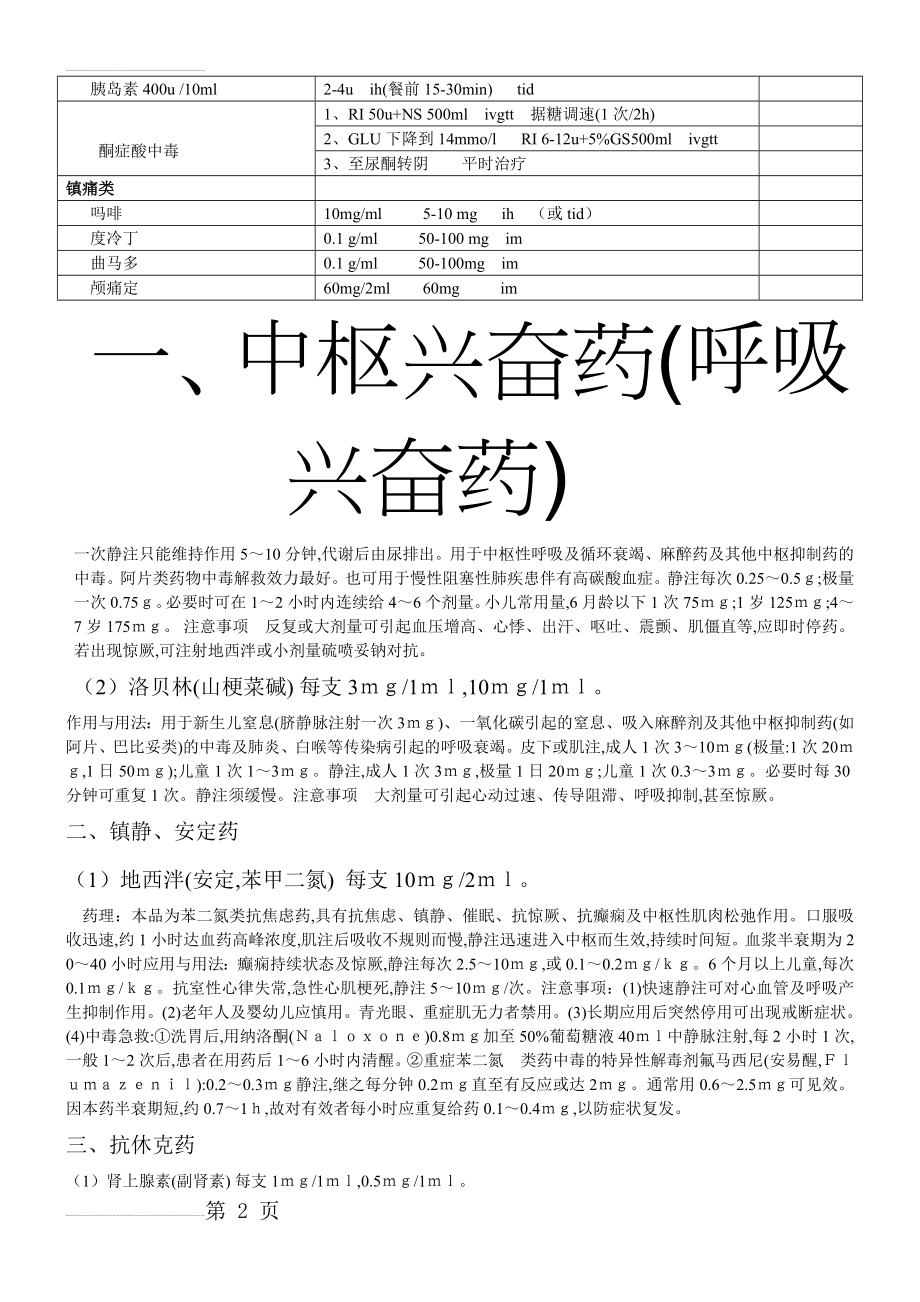 临床常用急救药物配制及用法(7页).doc_第2页