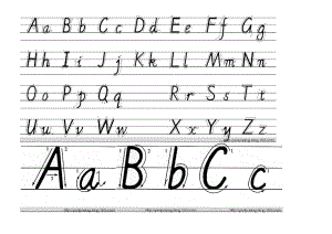 三年级26个英文字母正确书写方式.doc